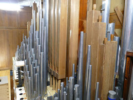 Sanierung der "Lötzerich" Orgel in St. Crescentius (Foto: Karl-Franz Thiede)